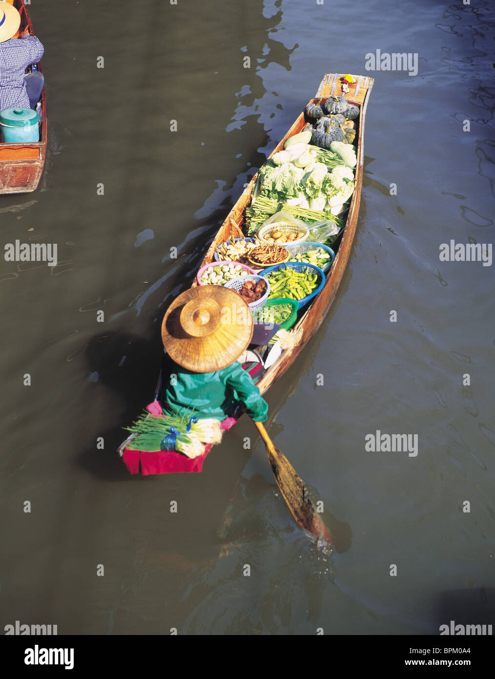 Schwimmenden Markt, Nr.Bangkok, Thailand Stockfoto