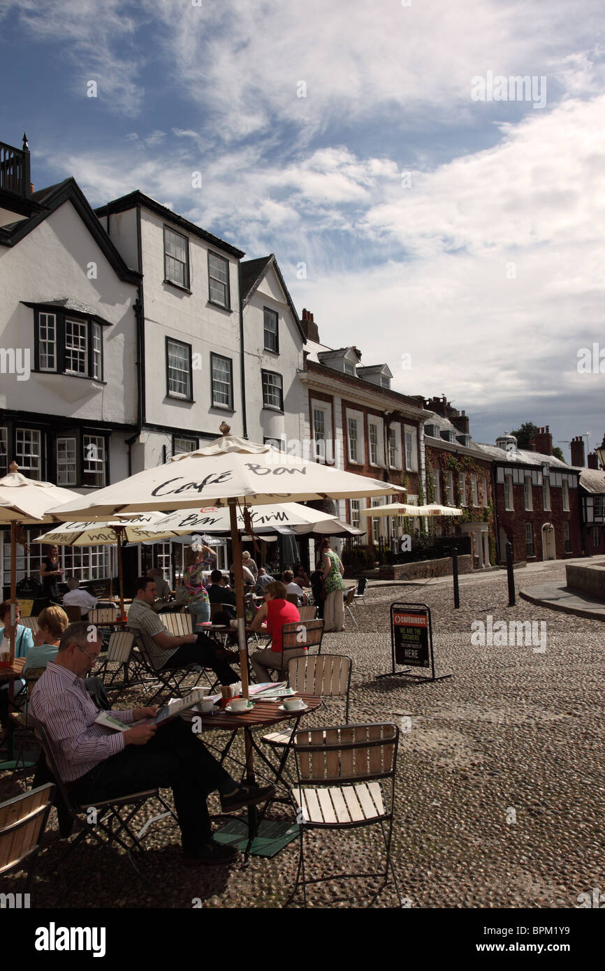 Cathedral Square, Exeter, Devon, England, Großbritannien Stockfoto