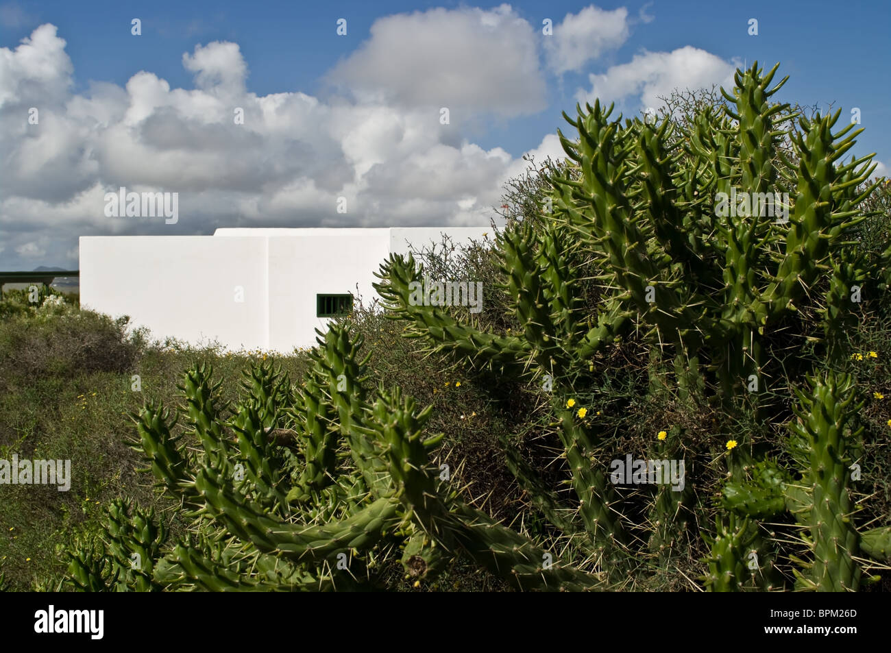 Suburban Architektur des Tguise auf der Insel Lanzarote, Spanien. Stockfoto