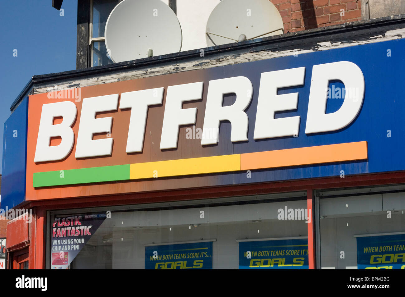 Betfred Zeichen Stockfoto