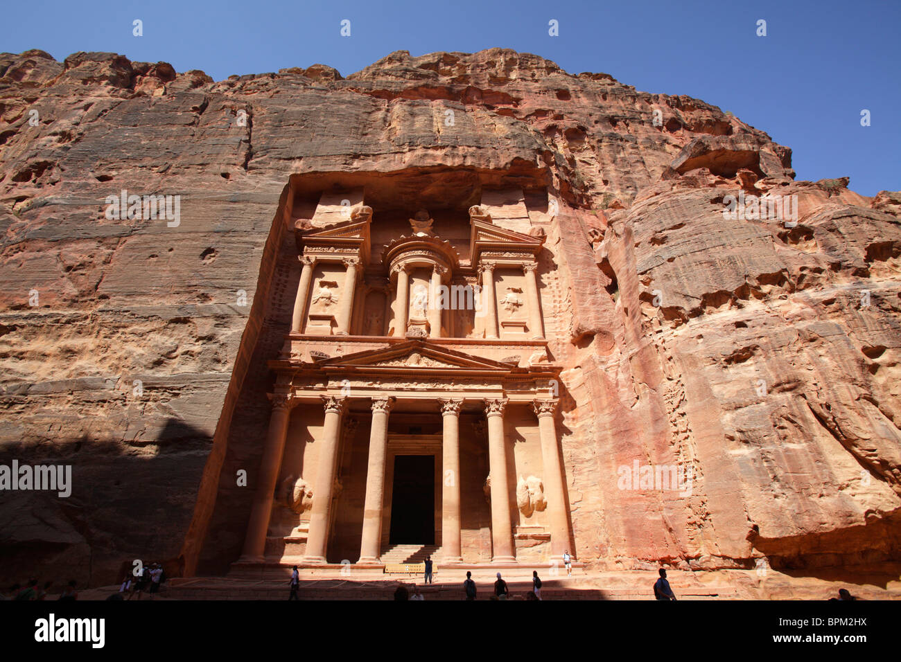 Al Khazneh (oder Treasury), Petra, Jordanien Stockfoto