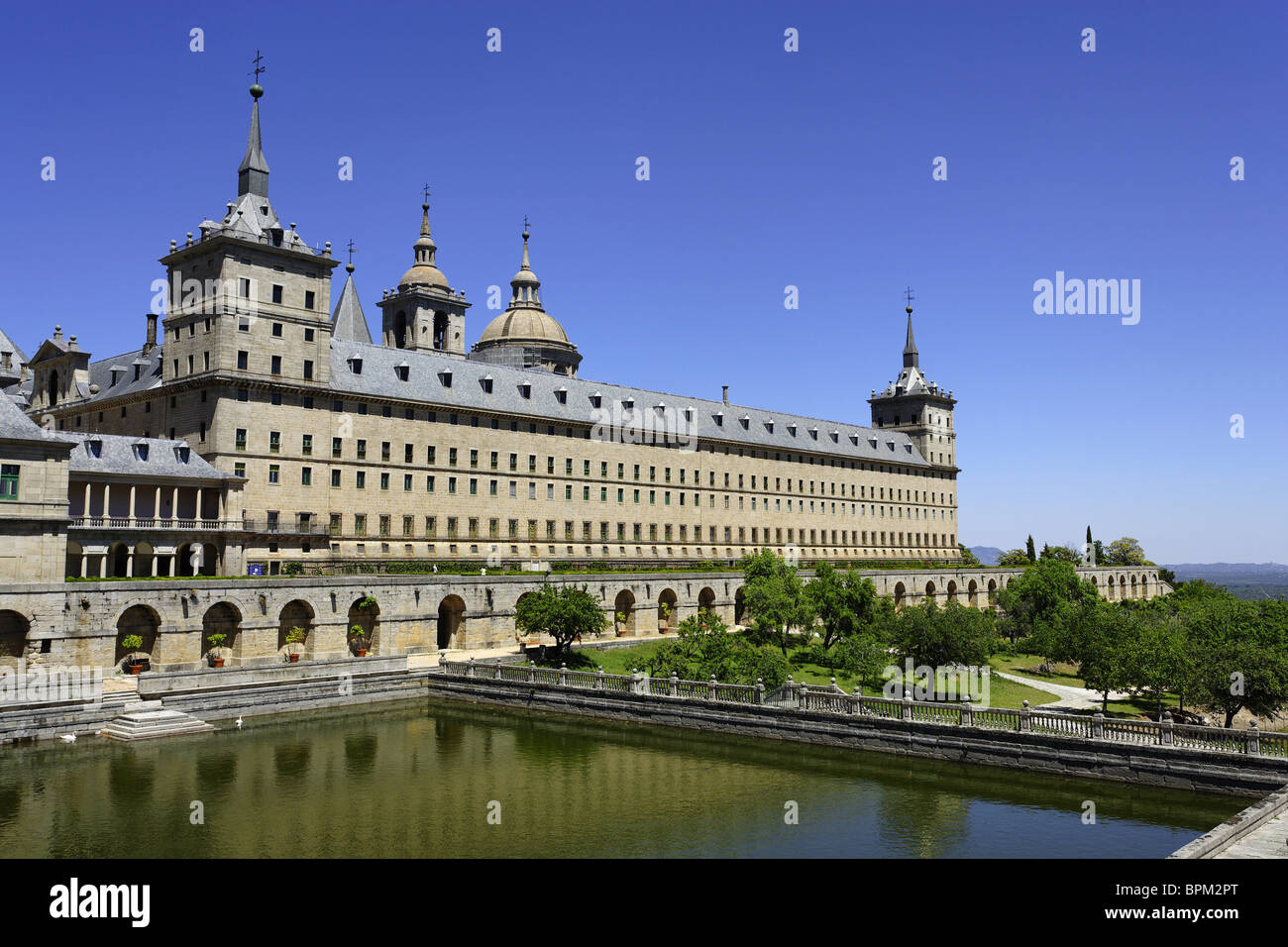 Real Sitio de San Lorenzo de El Escorial, San Lorenzo de El Escorial, Gemeinschaft von Madrid, Spanien Stockfoto