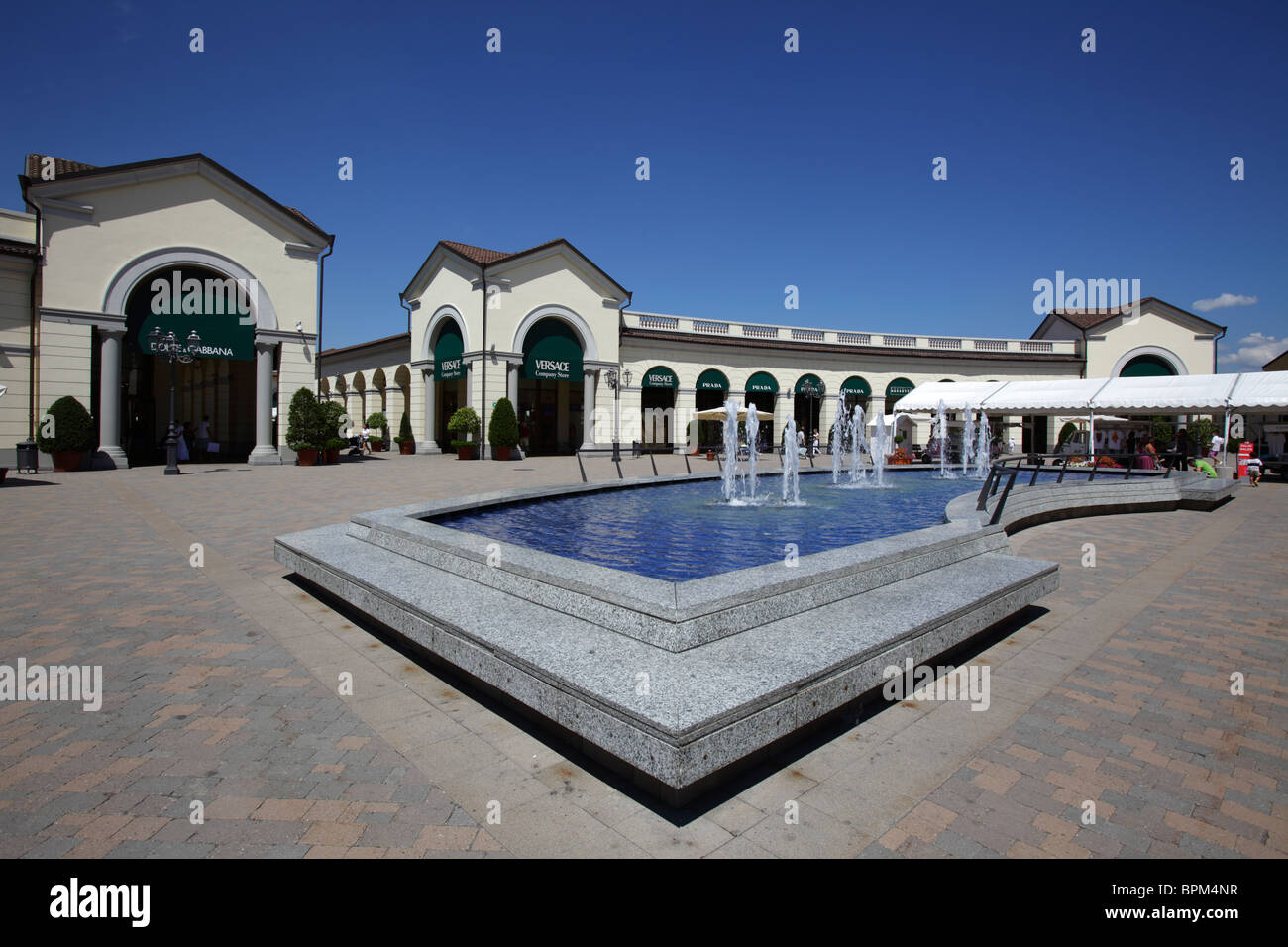 Das shopping Center von Serravalle Scrivia, Alessandria, Piemont, Italien Stockfoto