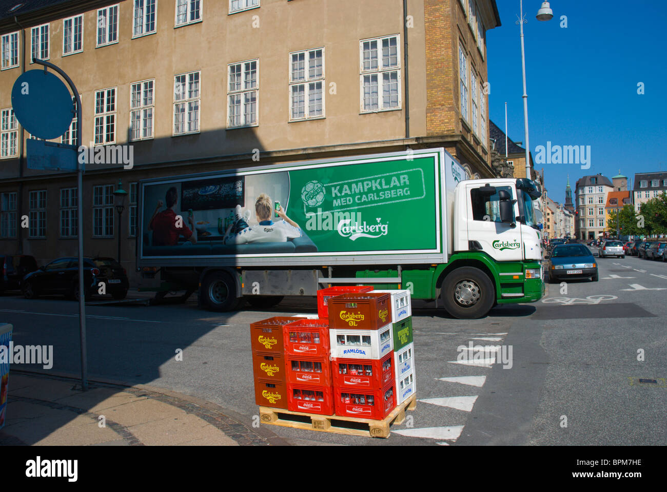 Carlsberg Brauerei Lieferung Kopenhagen-Dänemark-Europa Stockfoto