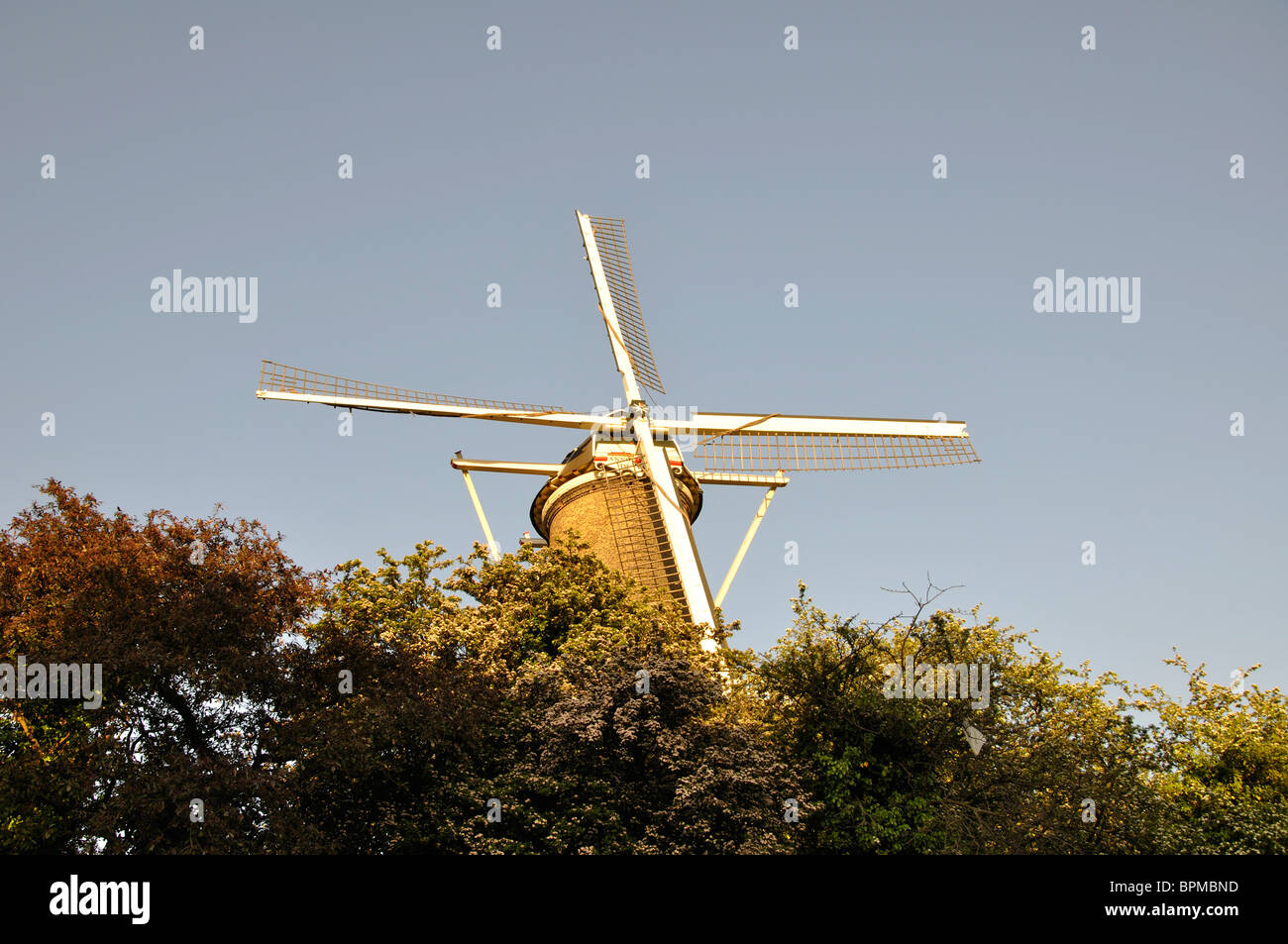 Molen de Valk, Windmühle Museum in Leiden, Niederlande Stockfoto