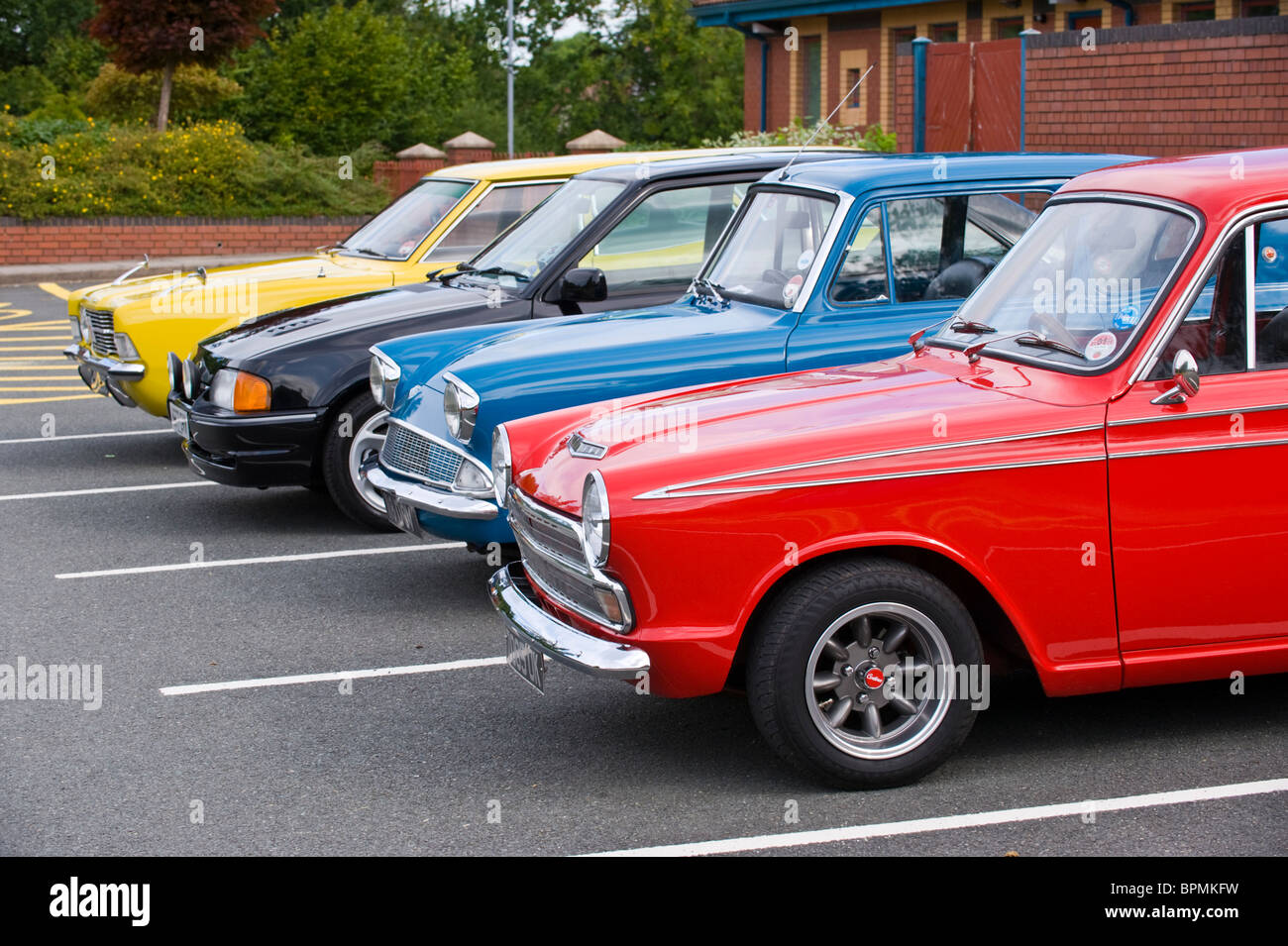 Anzeige der restaurierten Ford motor Oldtimer Stockfoto