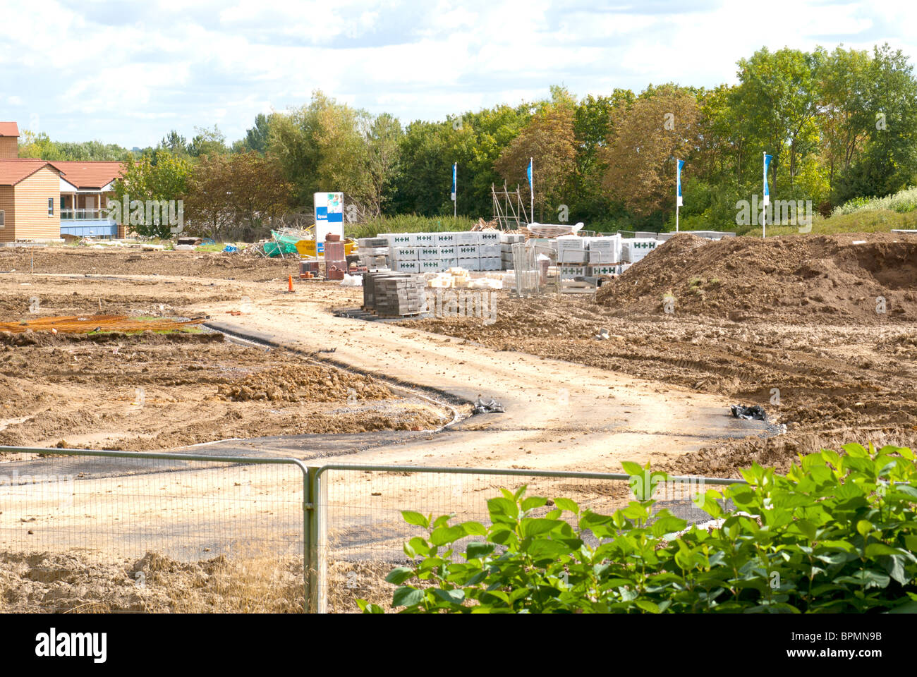 Hausaufbau UK Stockfoto