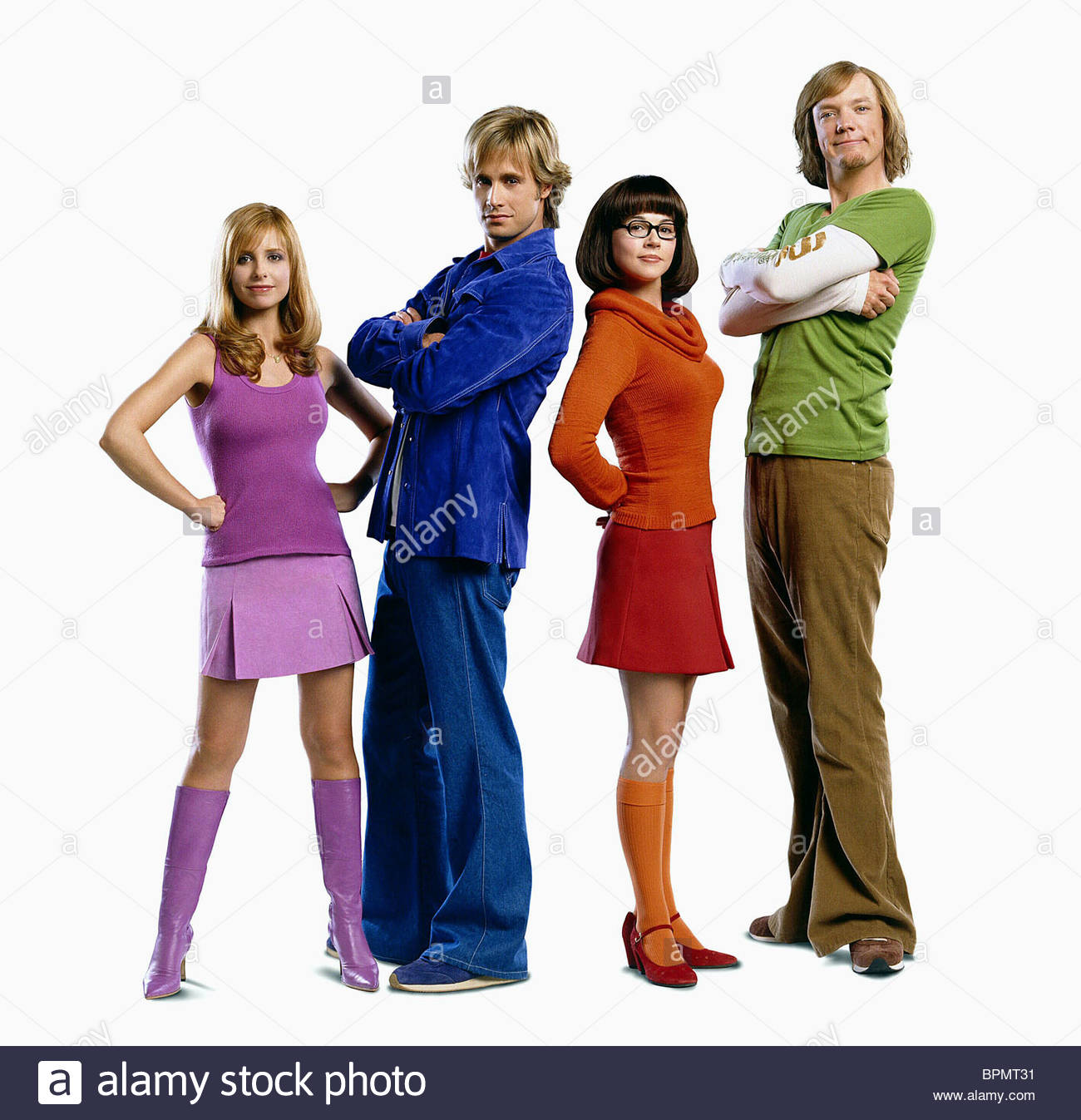 Sarah Michelle Gellar Freddie Prinze Jr Linda Cardellini Matthew Lillard Scooby Doo 2 Monsters Unleashed 2004 Stockfotografie Alamy