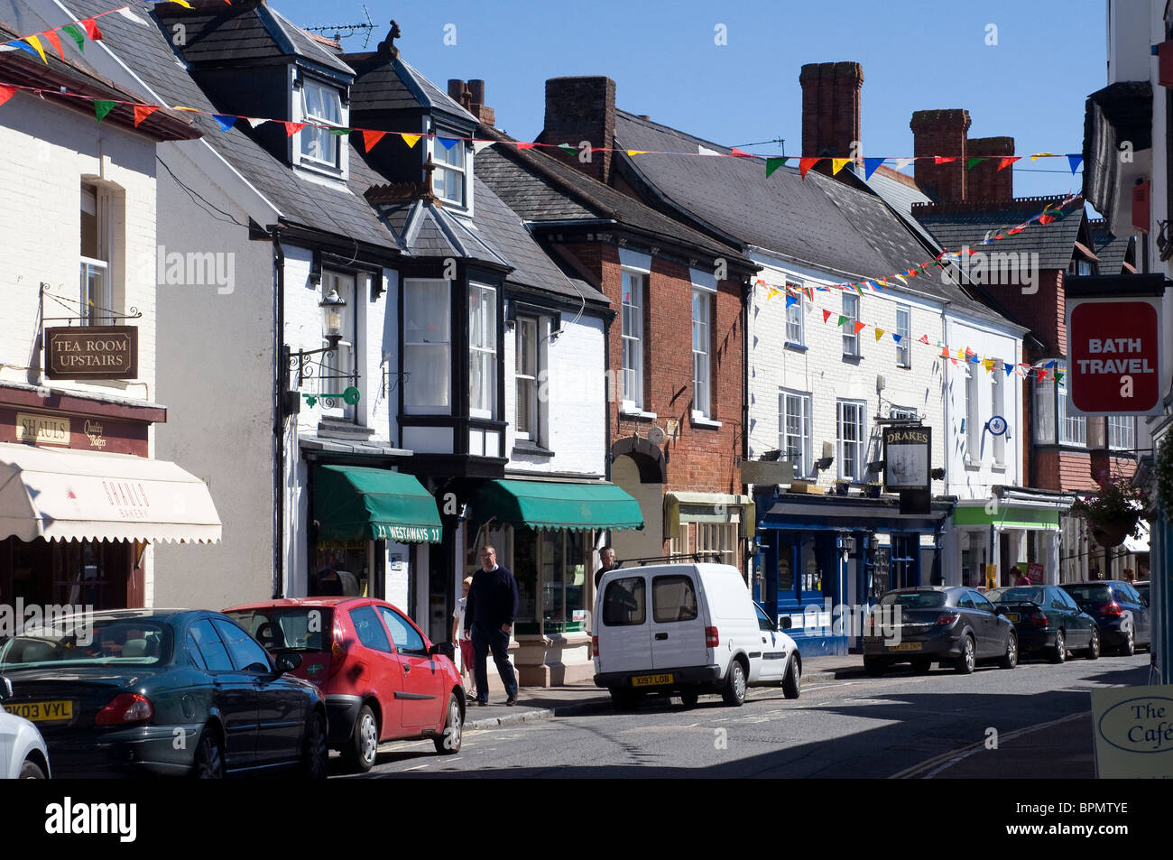 High Street Topsham, Devon, Topsham, Devon, Exeter Stockfoto