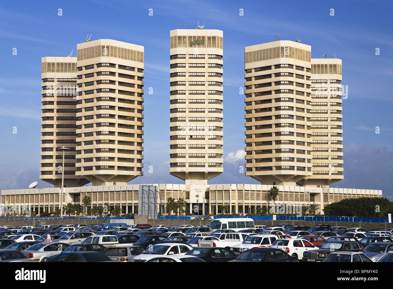 Bürogebäude, Dhat Al Imad, Tripolis, Libyen, Afrika Stockfoto