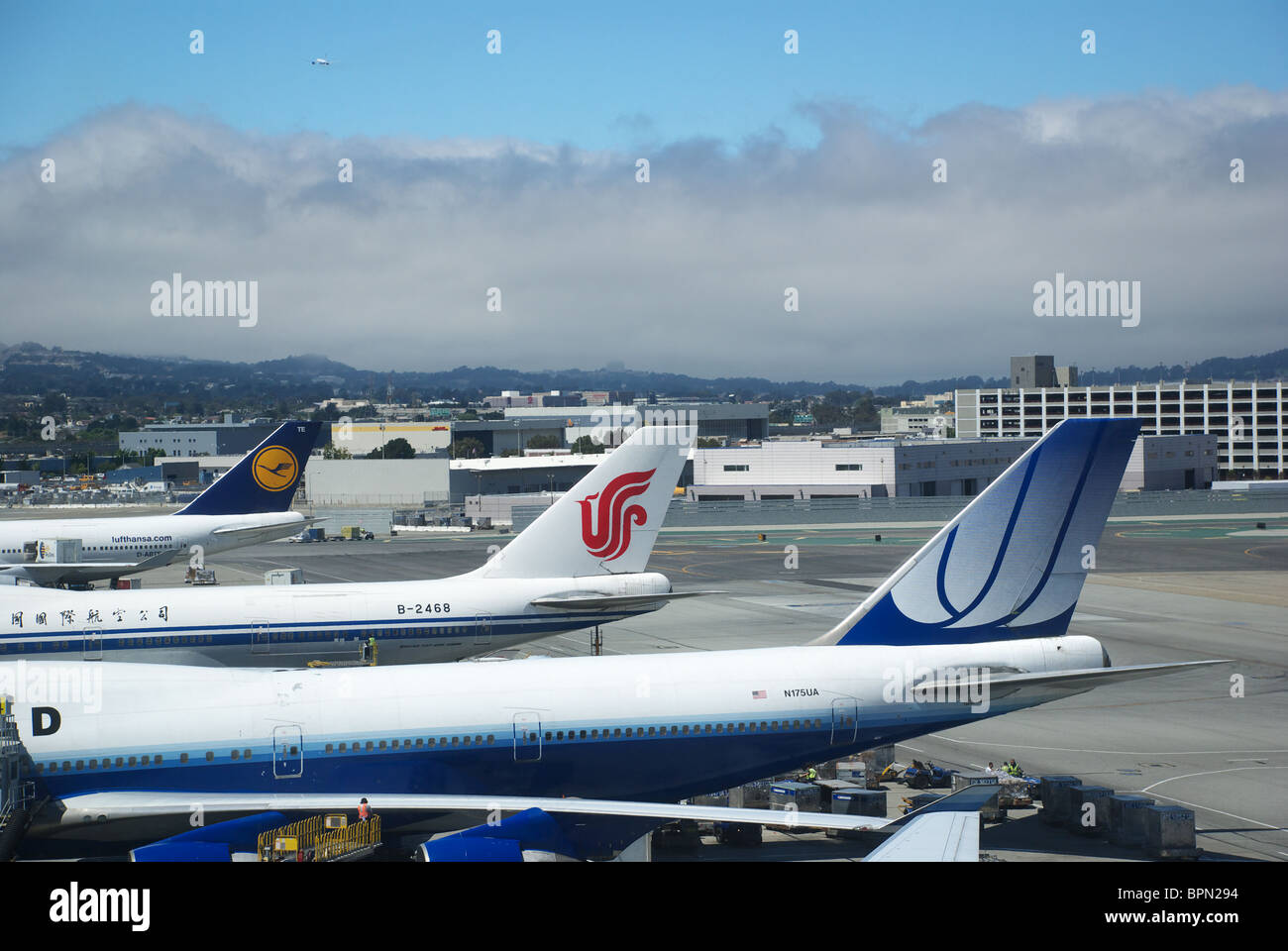 Flughafen San Francisco Stockfoto