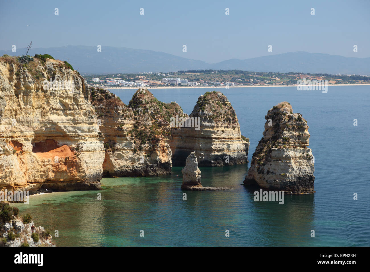 Algarve-Küste in der Nähe von Lagos, Portugal Stockfoto