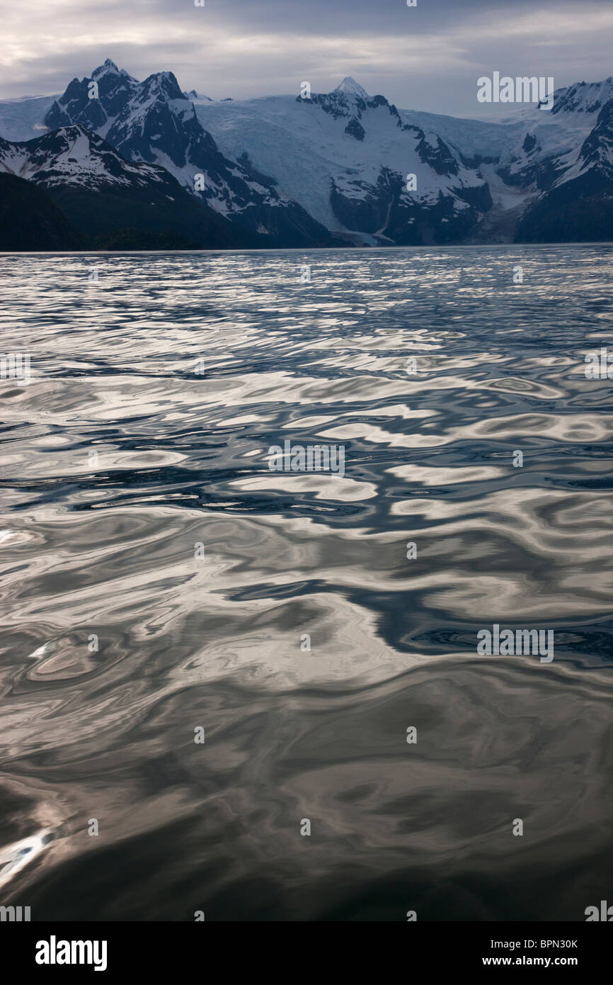Nordwestlichen Fjord, Kenai Fjords National Park, in der Nähe von Seward, Alaska. Stockfoto