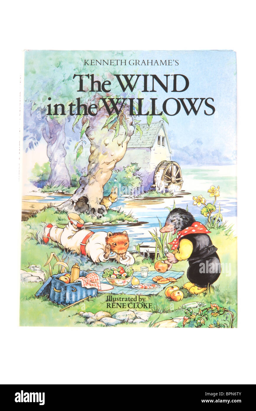 Ein Hardback-Buch von Kenneth Grahame. Die klassische Geschichte, der Wind in den Weiden Stockfoto