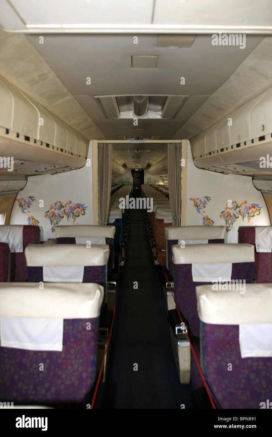 Fahrgastraum von Vickers vc 10 Jet Airliner Stockfoto