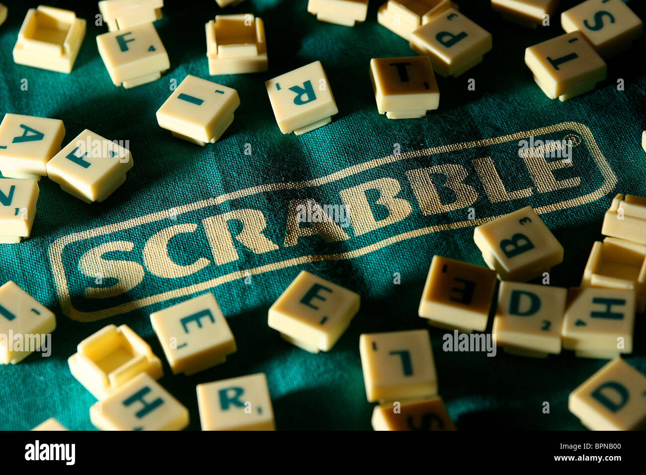 Scrabble. Bild von James Boardman. Stockfoto