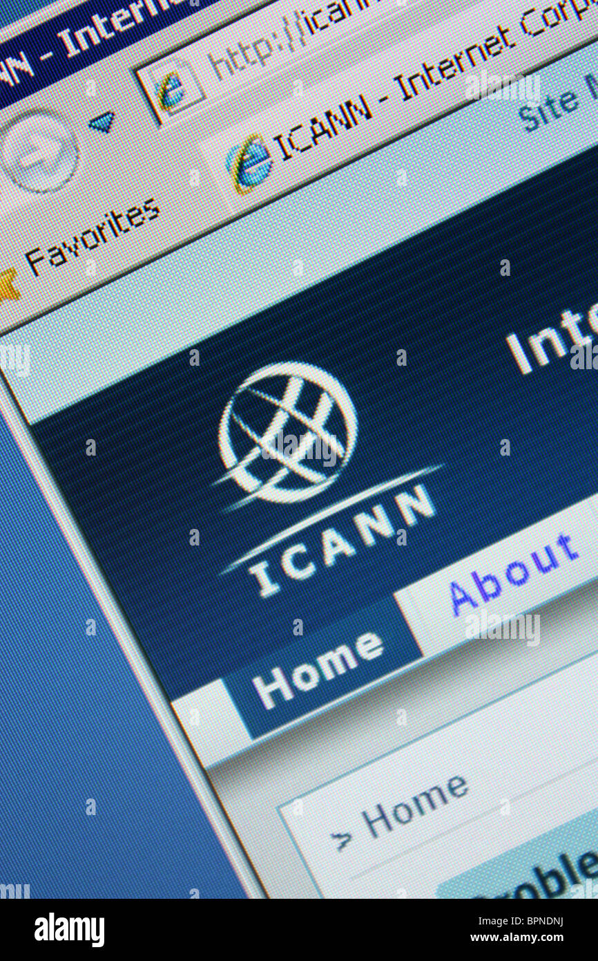 ICANN icann.org Stockfoto