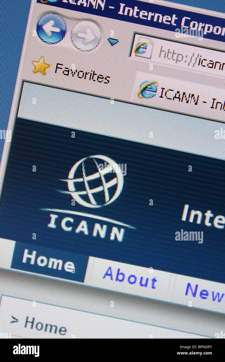 ICANN icann.org Stockfoto