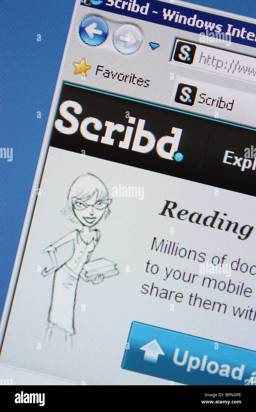 Scribd social publishing Stockfoto