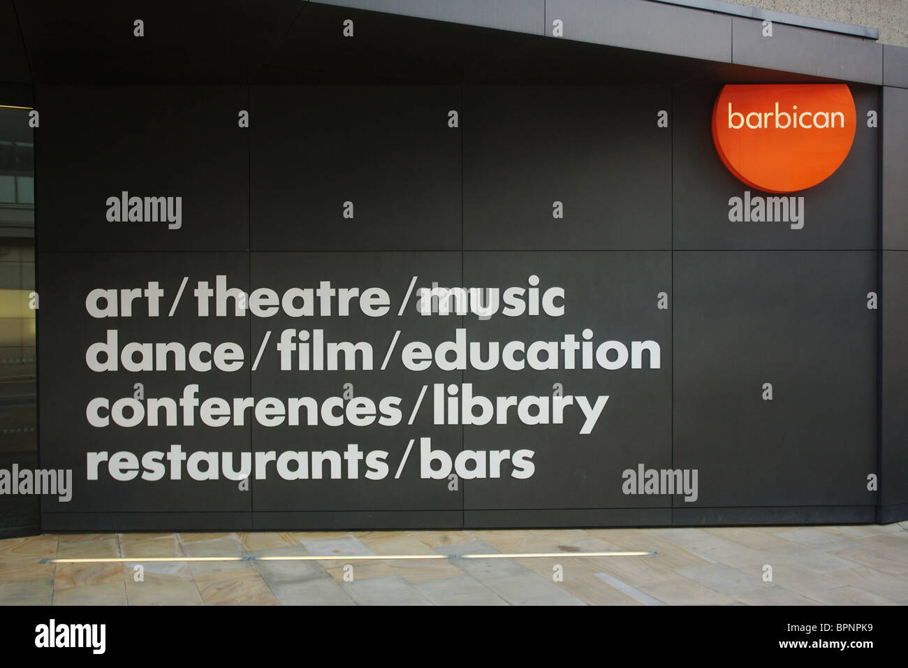 Barbican Arts Centre in London, England Stockfoto