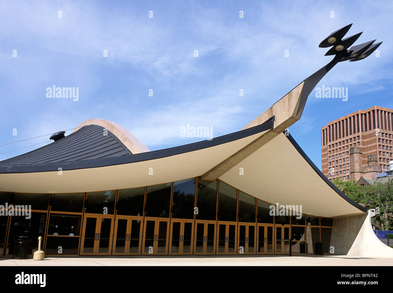 USA New Haven Yale University Ingalls Rink Sportarena. Eero Saarinen  Architekt. Moderne Campus-Architektur Stockfotografie - Alamy