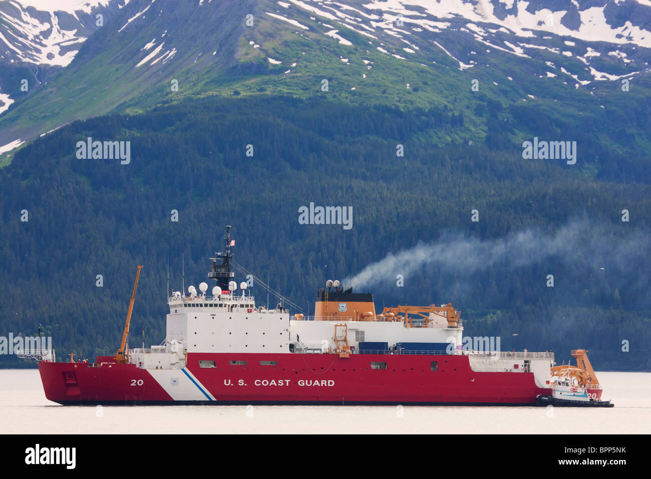 USCG Cutter HEALY, Resurrection Bay, Seward, Alaska Stockfoto