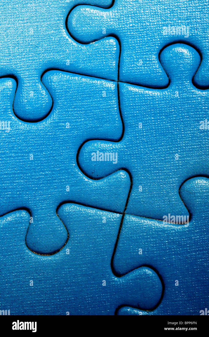leere Jigsaw puzzle Stockfoto
