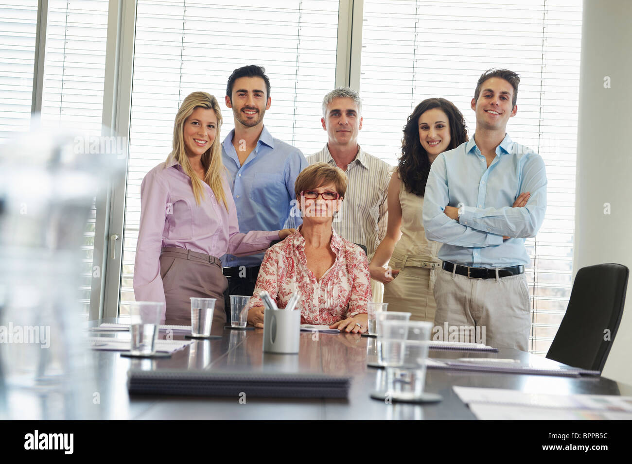 Gruppenbild von Geschäftsleuten Stockfoto