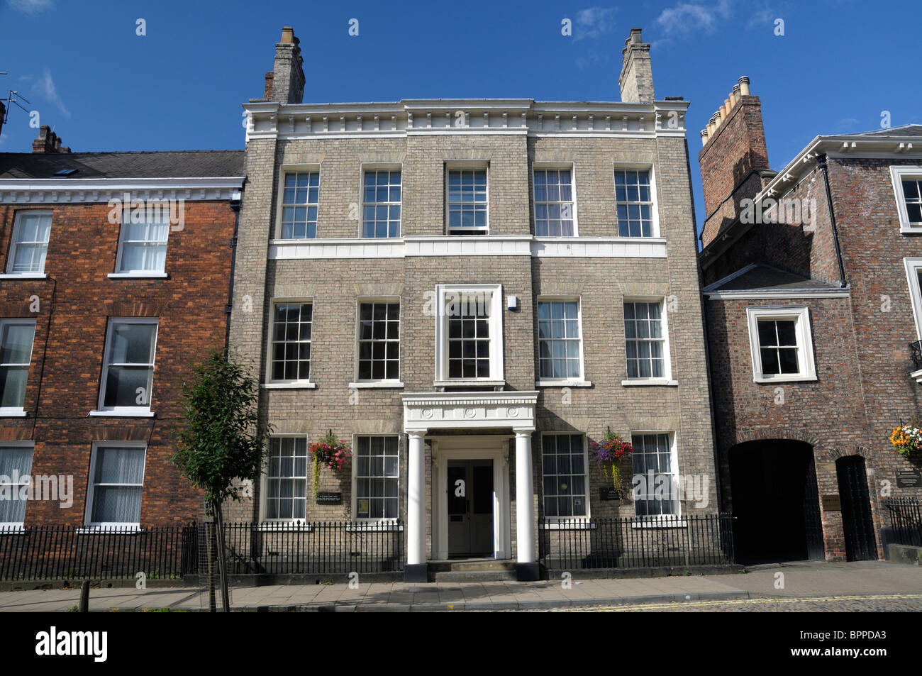 54 Bootham, York, Geburtsort des Dichters WH Auden. Stockfoto