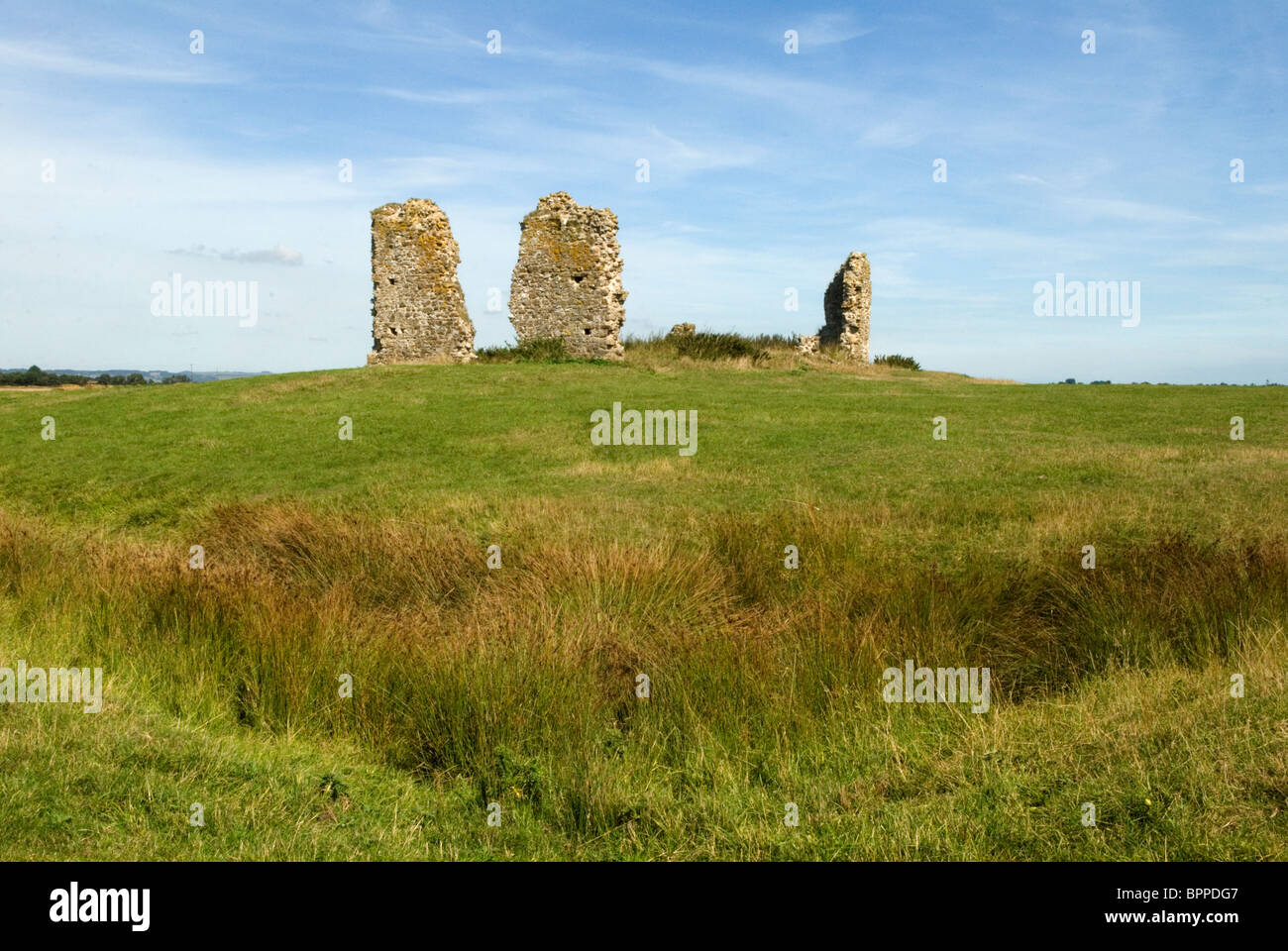 Hoffe alle Heiligen. Verlorene Dörfer der Romney Marsh. Hoffnung-Allerheiligen Kirche alles, was jetzt Überreste des Dorfes. Stockfoto