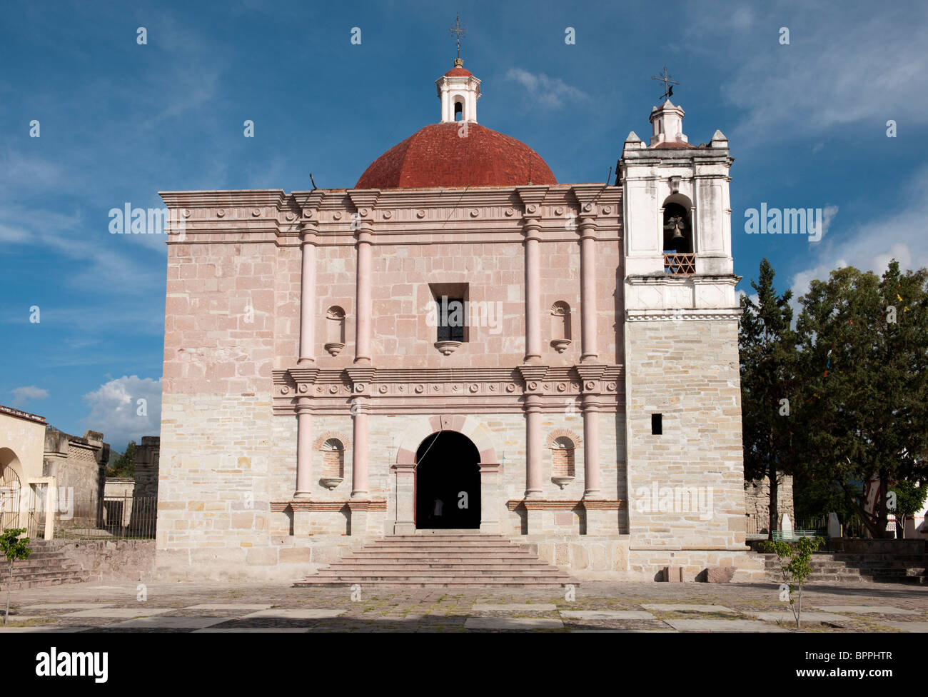 Iglesia de San Pablo, Mitla, Oaxaca, Mexiko Stockfoto