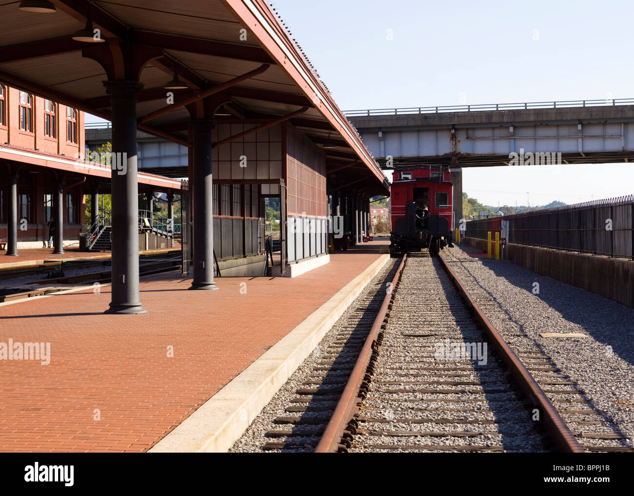 Alte Bahn Bahnhof - West Virginia, USA Stockfoto