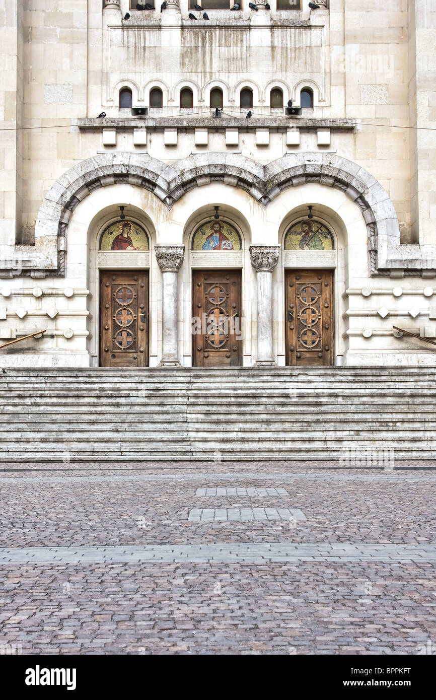 Die orthodoxe Kathedrale in der Stadt Cluj-Napoca, Rumänien Stockfoto