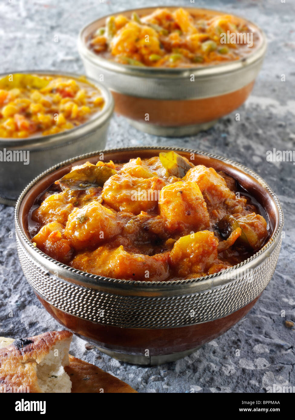 Bombay Aloo Curry, indisches Essen Rezept Bilder, Fotos & Bilder Stockfoto