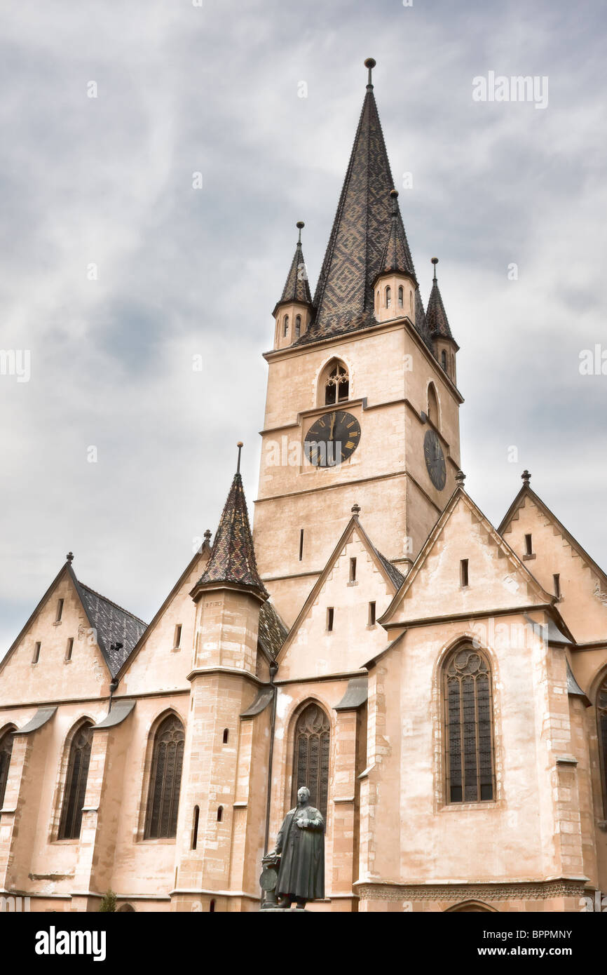 Die evangelische Kathedrale in der Stadt Sibiu, Rumänien Stockfoto