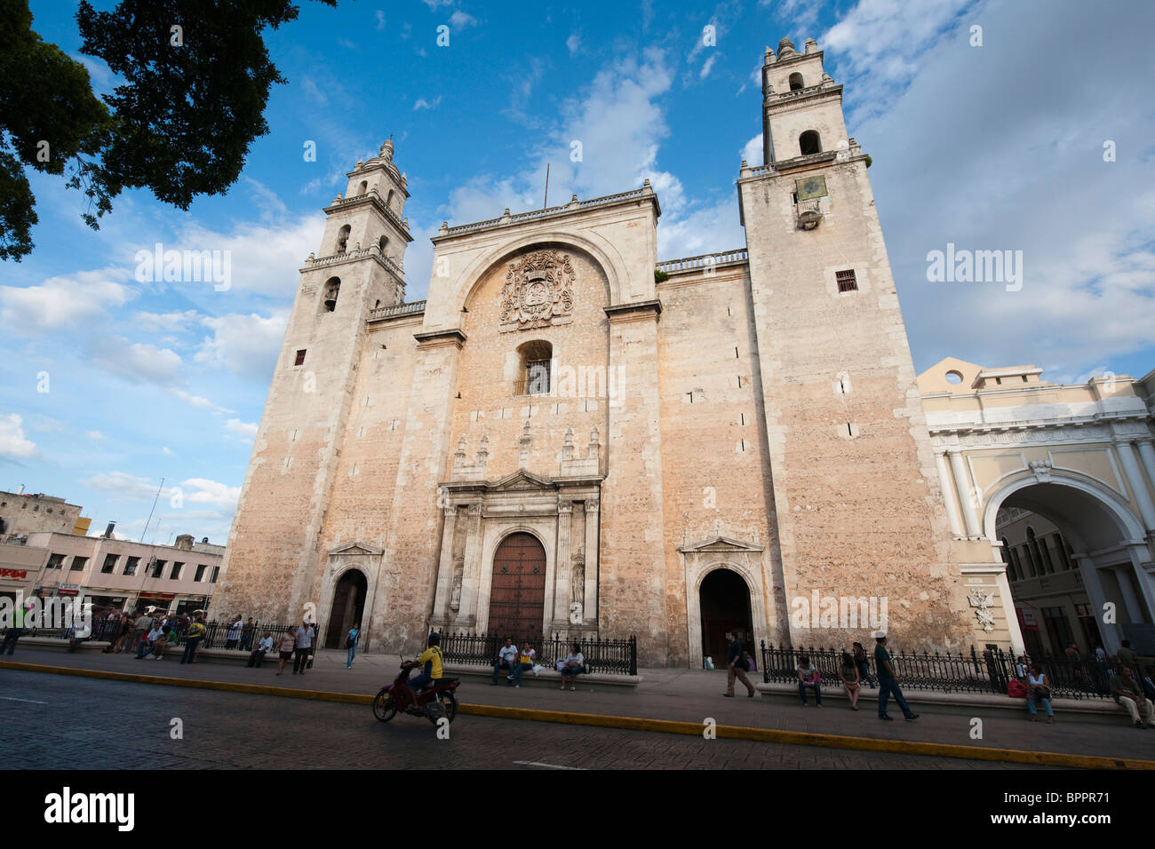 Kathedrale de San Ildefonso, Plaza Mayor, Merida, Yucatan, Mexiko Stockfoto