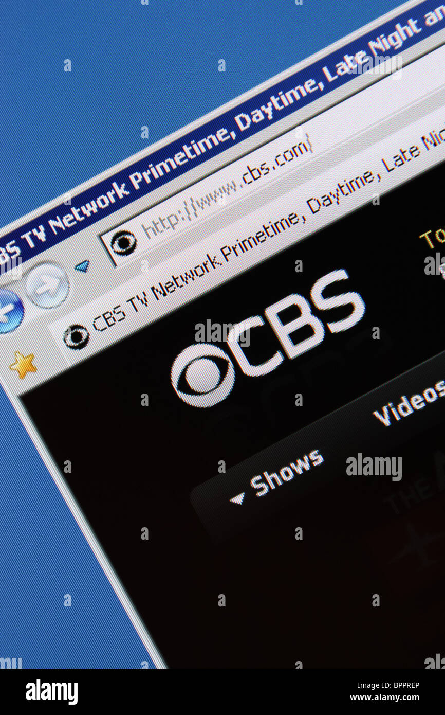 CBS-TV-Netz Stockfoto