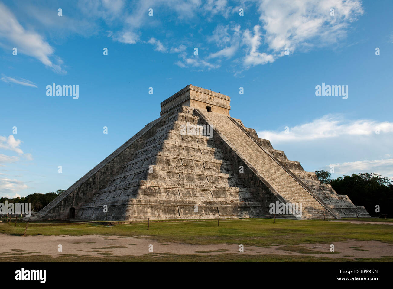 El Castillo, Chichen Itza Ruinen, The Yucatan, Mexiko Stockfoto