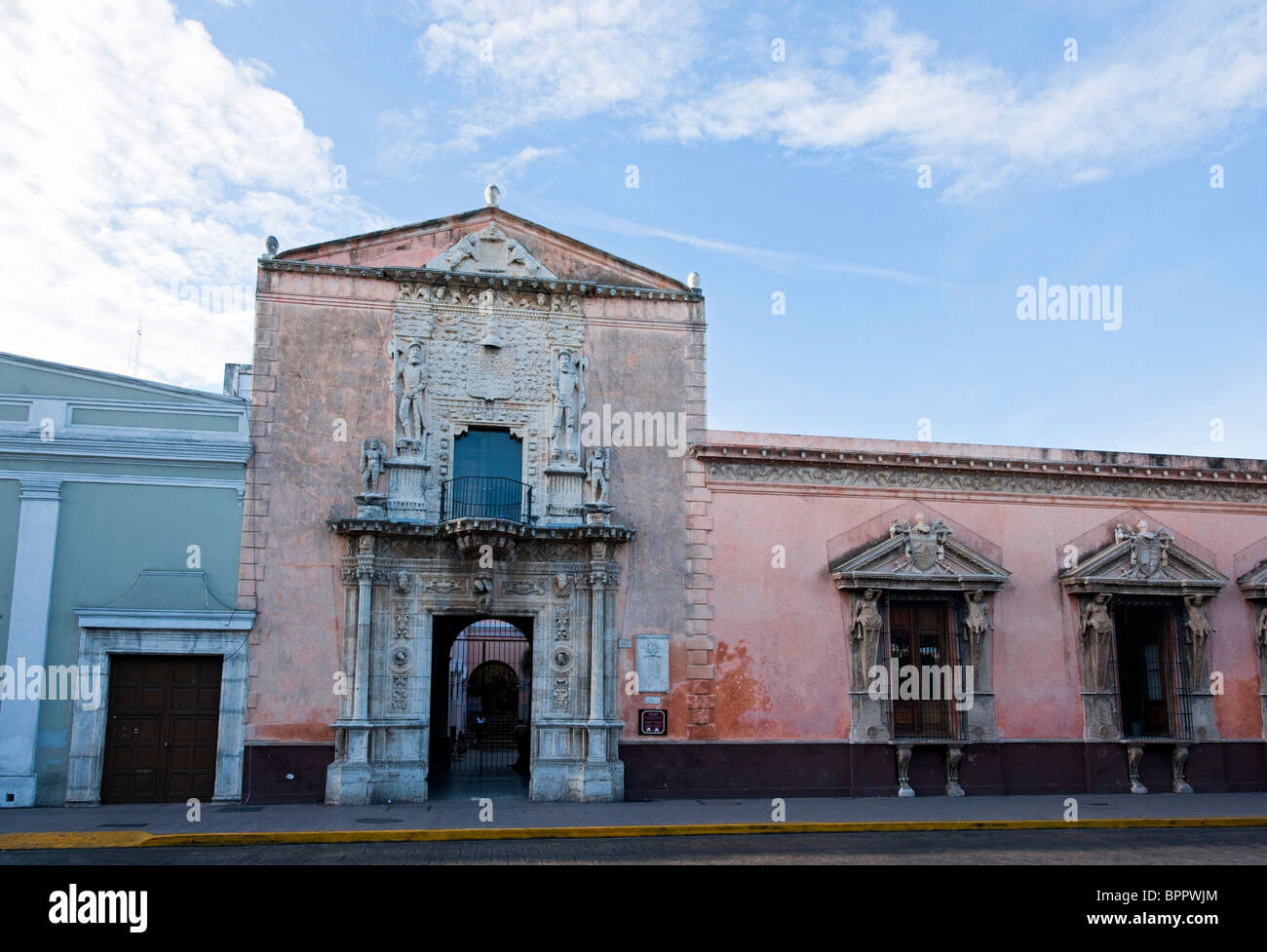 Casa de Montejo, Plaza Mayor, Merida, Yucatan, Mexiko Stockfoto