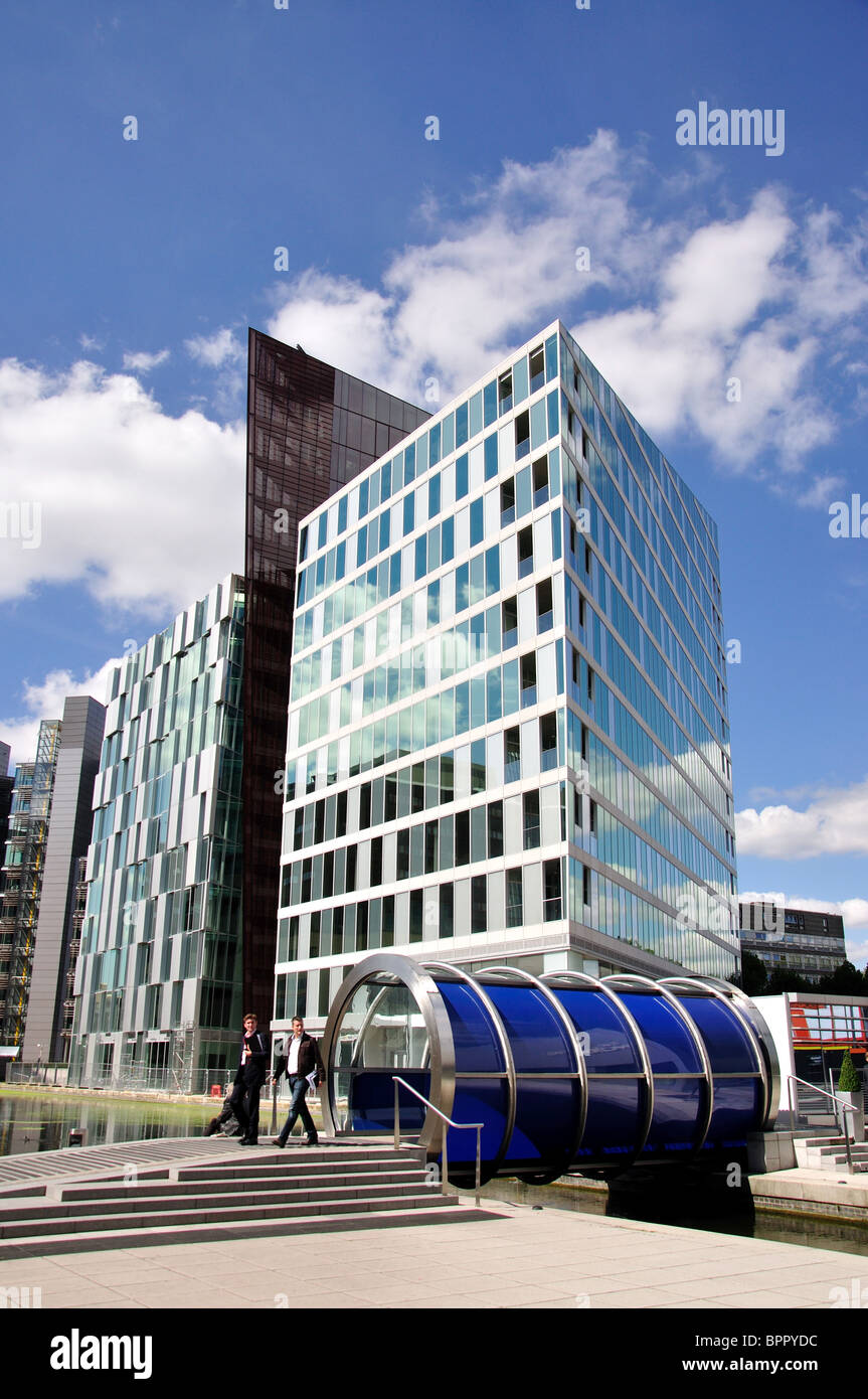 Fünf Merchant Square Building, Paddington Waterside, Paddington, City of Westminster, Greater London, England, Vereinigtes Königreich Stockfoto