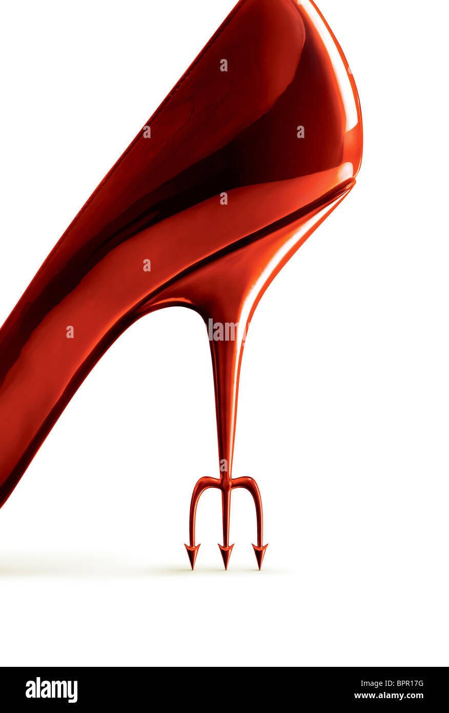 Des Teufels Pitchfork Hohe Hochhackige Schuhe Der Teufel Tragt Prada 2006 Stockfotografie Alamy
