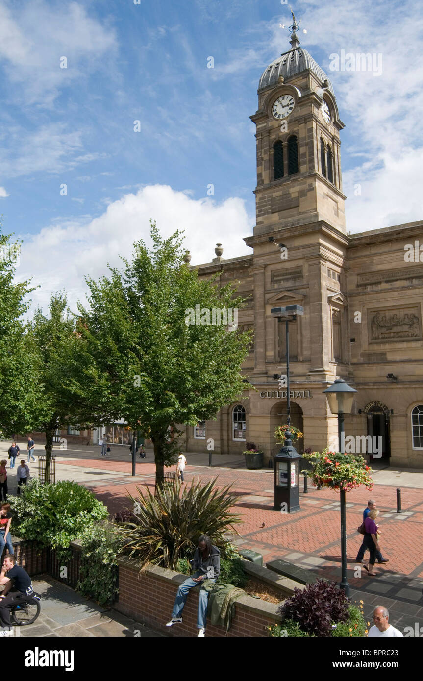 Derby Rathaus Stadtzentrum uk Platz Stockfoto