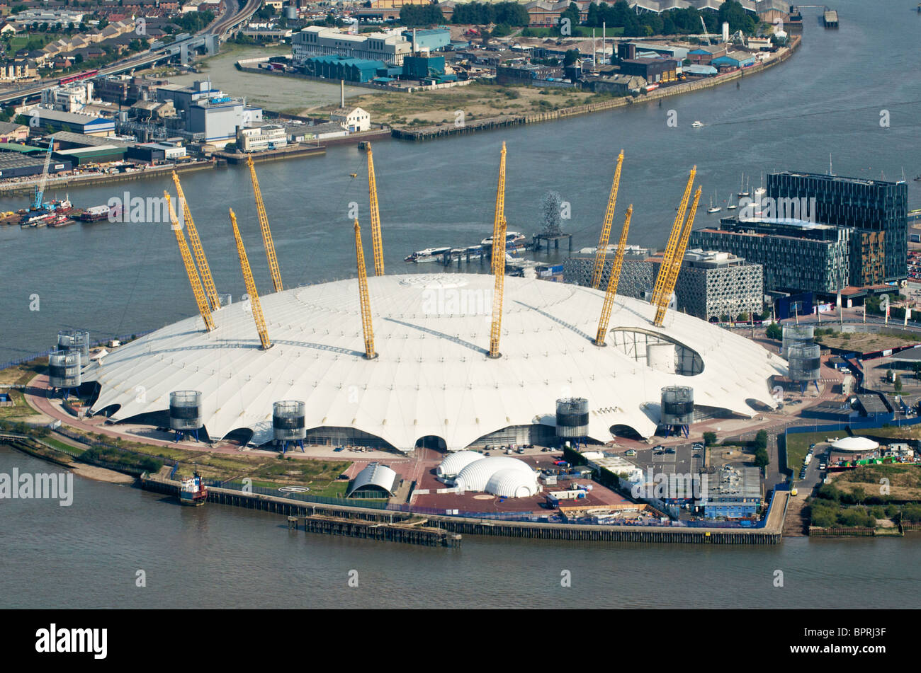 Die O2-Arena auf North Greenwich Halbinsel Stockfoto