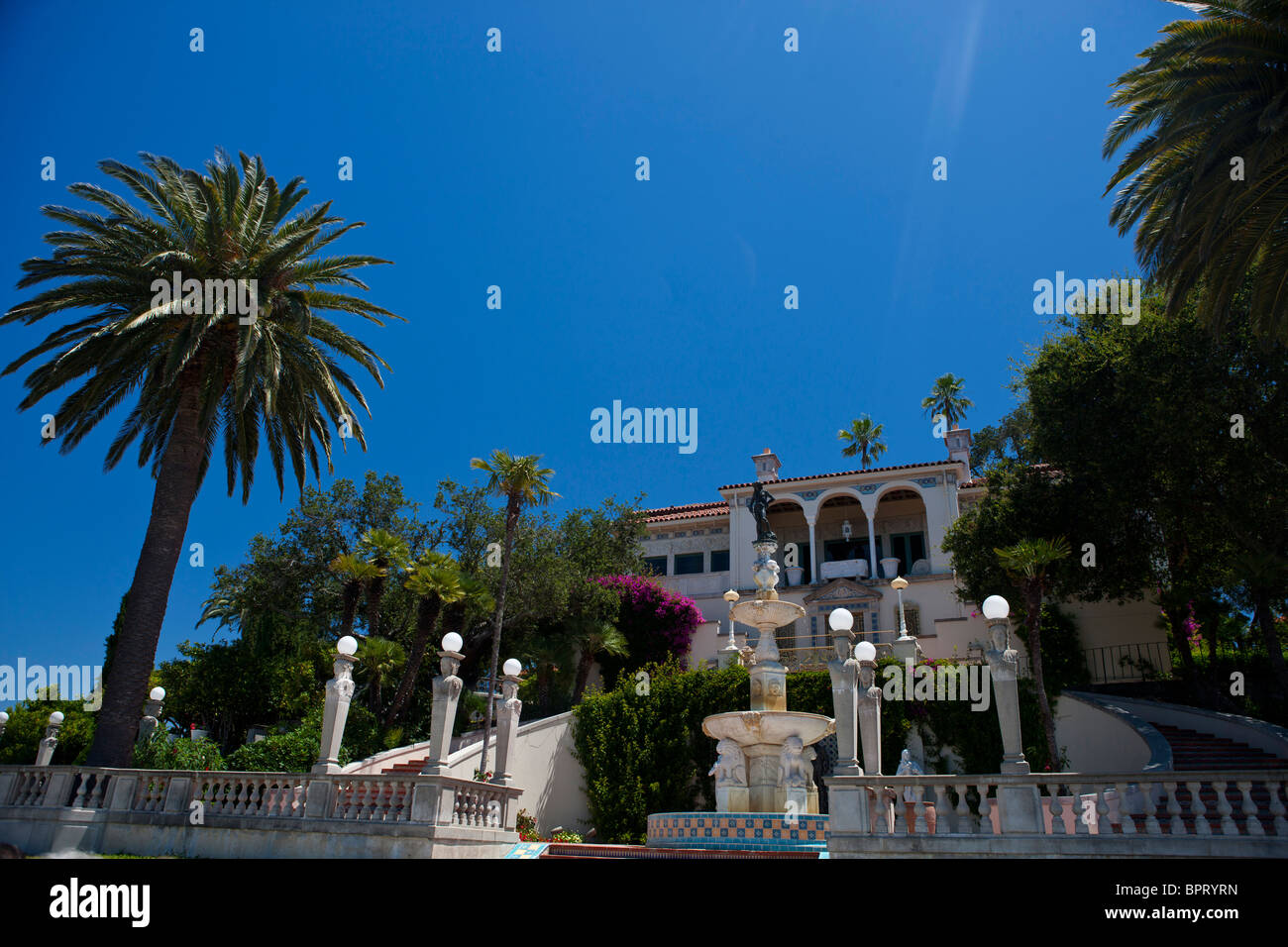 Außenseite des Casa del Sol Gästehaus, Hearst Castle, California, Vereinigte Staaten von Amerika Stockfoto