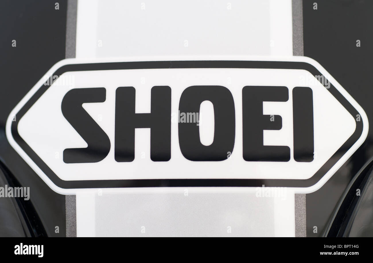 SHOEI Motorradhelm Stockfoto