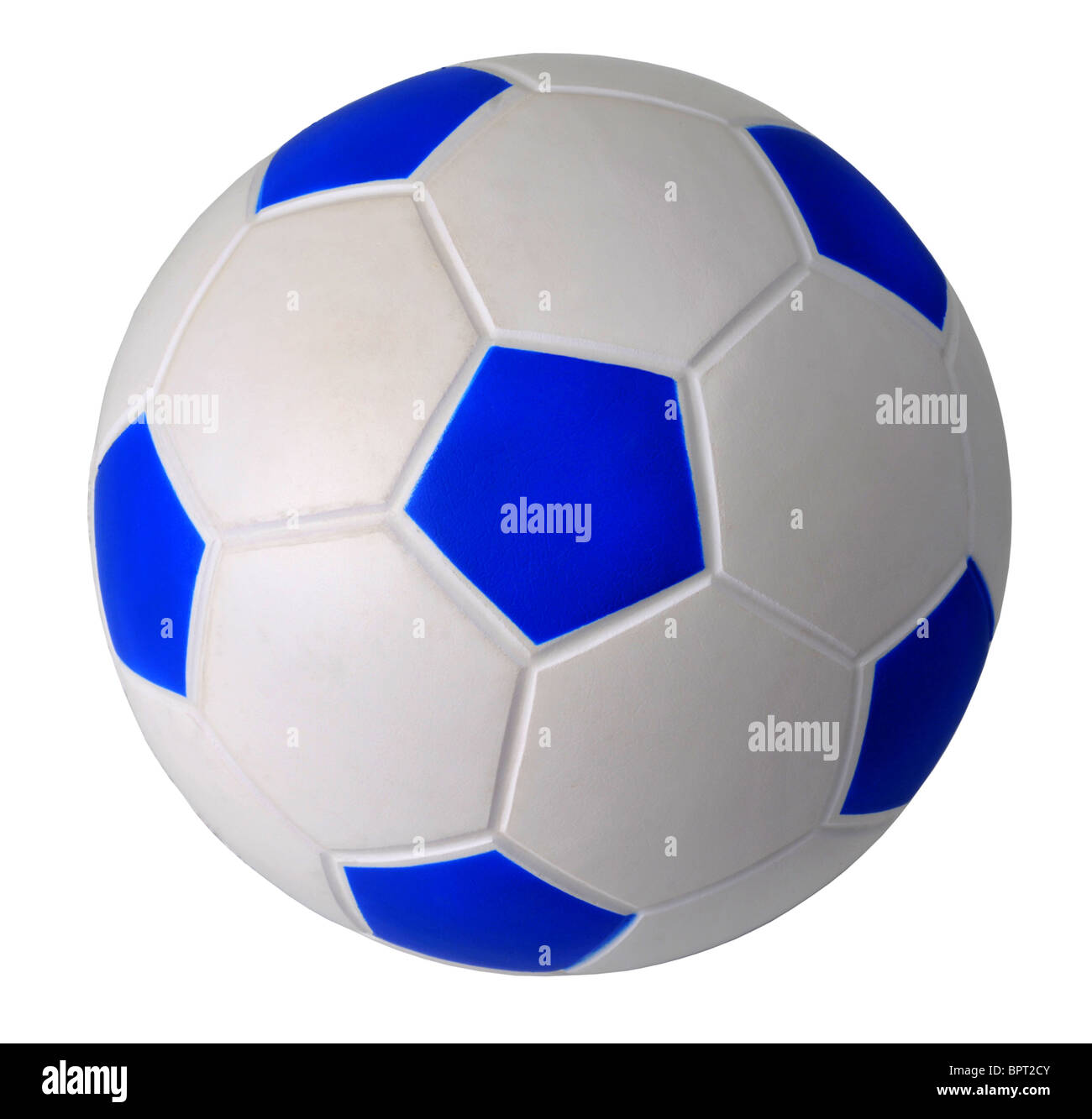 Ball, Fußball, isoliert auf "weißen Hintergrund" Stockfoto