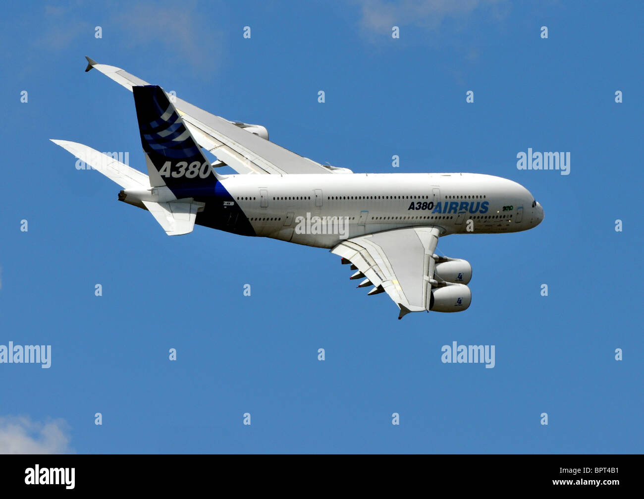 Airbus A380 Stockfoto