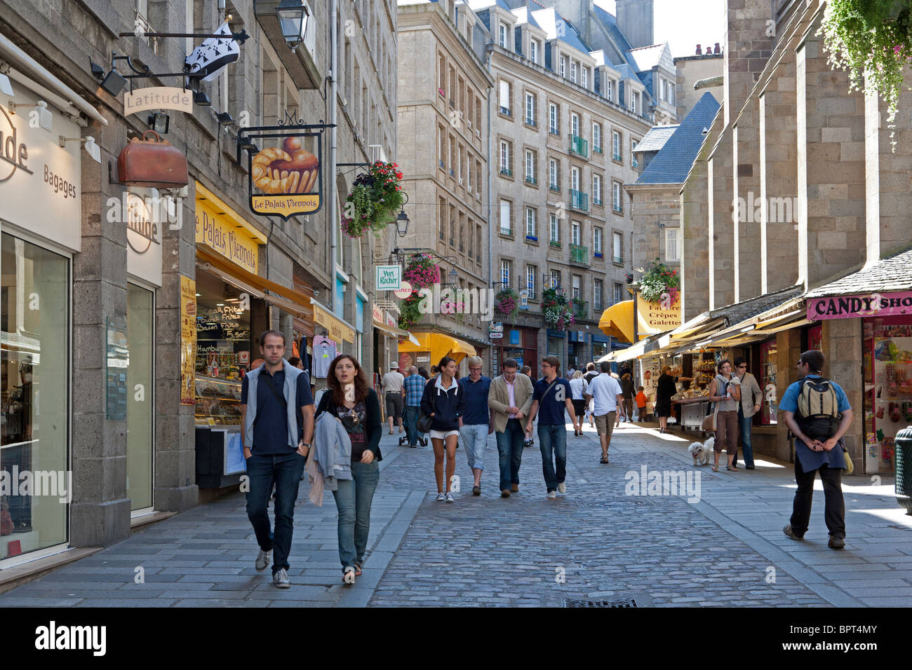 St Malo Intra Muros, Bretagne, Frankreich Stockfoto