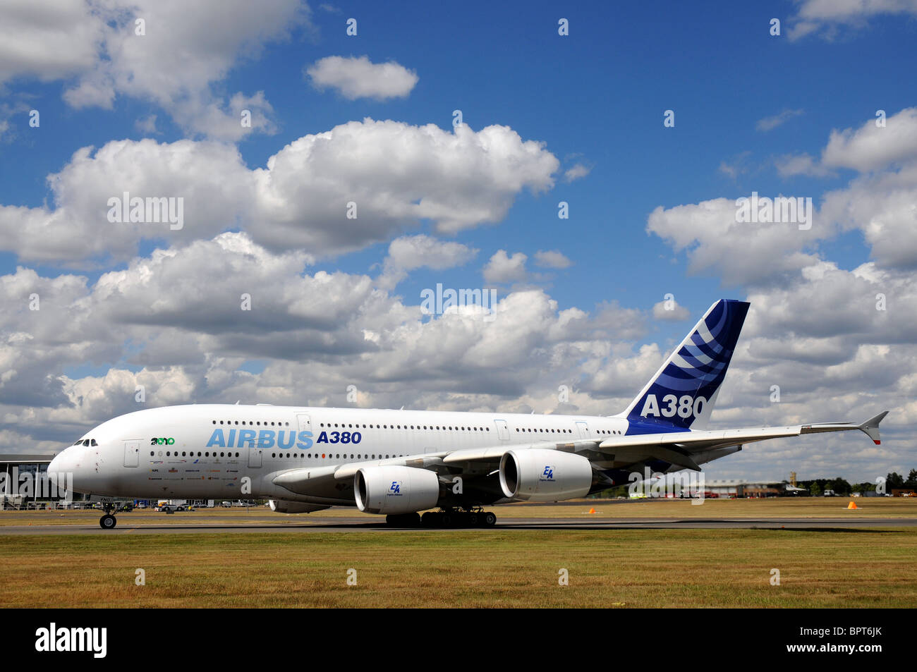 Airbus A380 Stockfoto