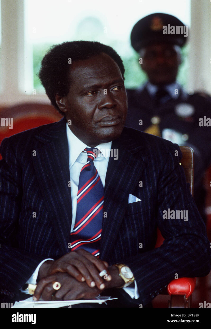 MILTON OBOTE, Präsident von UGANDA 1. Mai 1982 Stockfoto